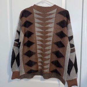 Daytrip medium sweater pink gray brown